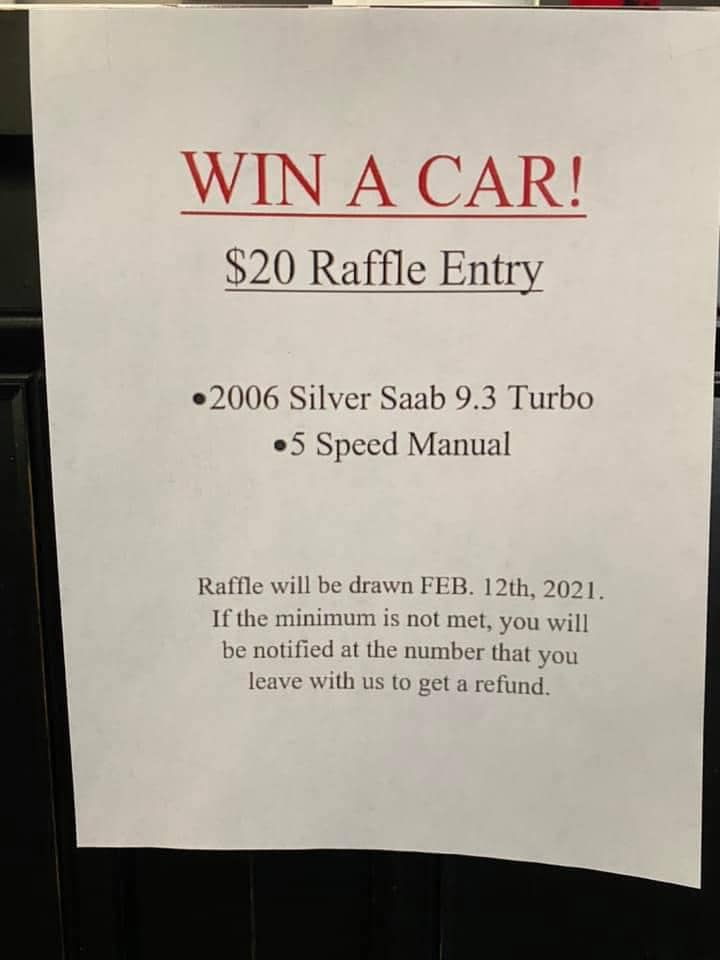 win a car raffle 2nd chance bail bonds